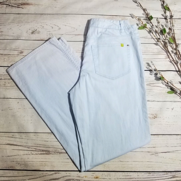Sigrid Olsen Denim - Sigrid Olsen Modernist Powder Blue Boot Cut Jeans